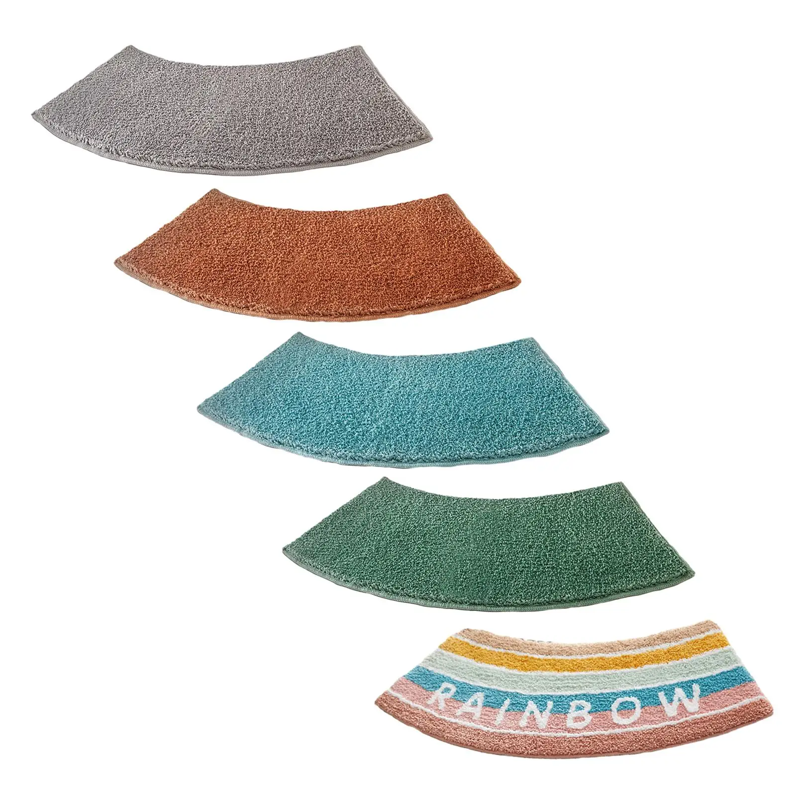 Bamboo Bath Mat - Изогнутый коврик для душа, туалета, ванной