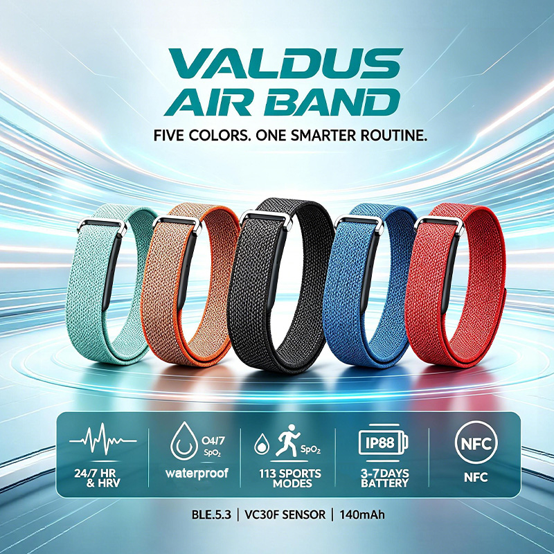 Health Wellness Bracelet - Умный браслет VALDUS Air Band для