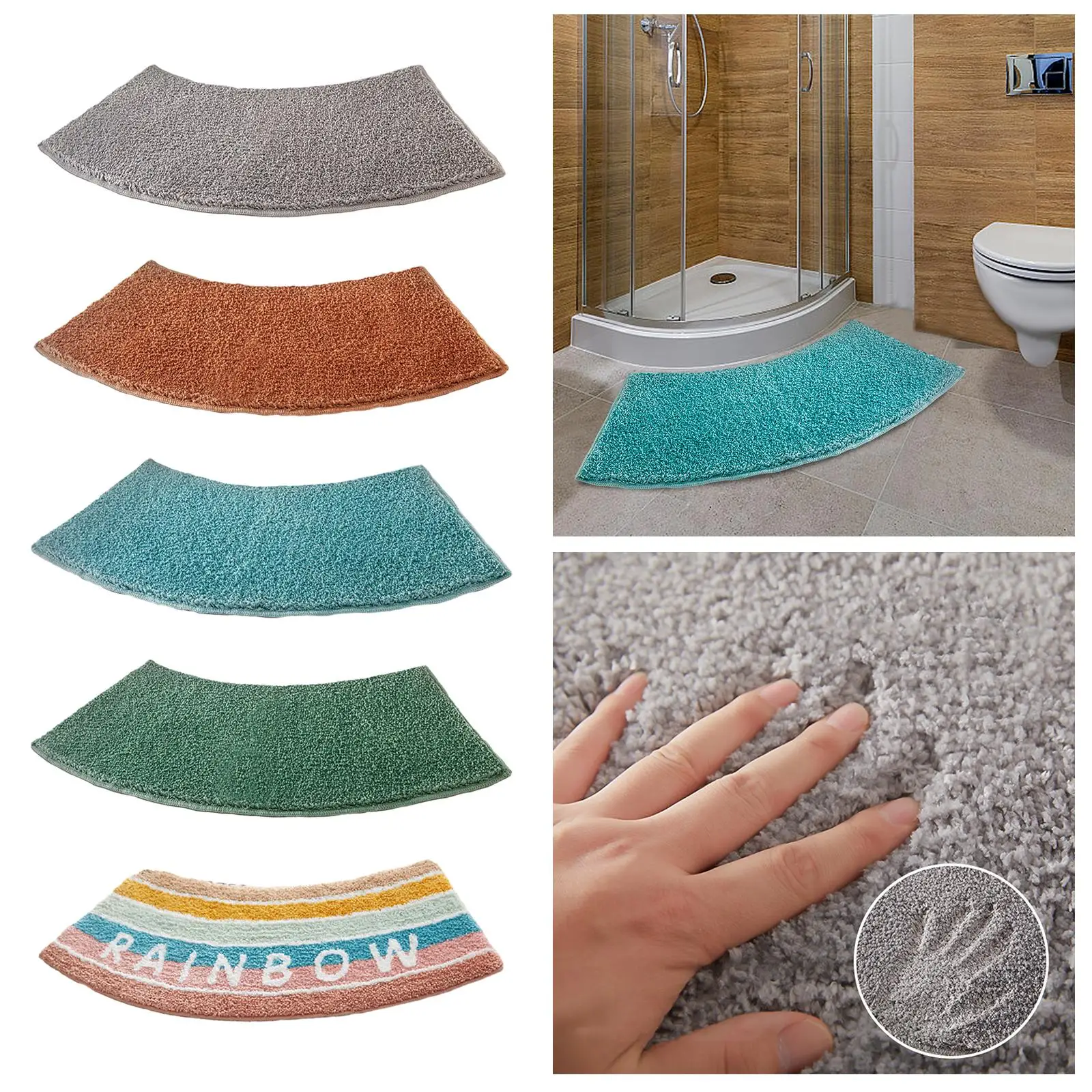 Изогнутый коврик для душа, туа – обзор и цена Bamboo Bath Mat