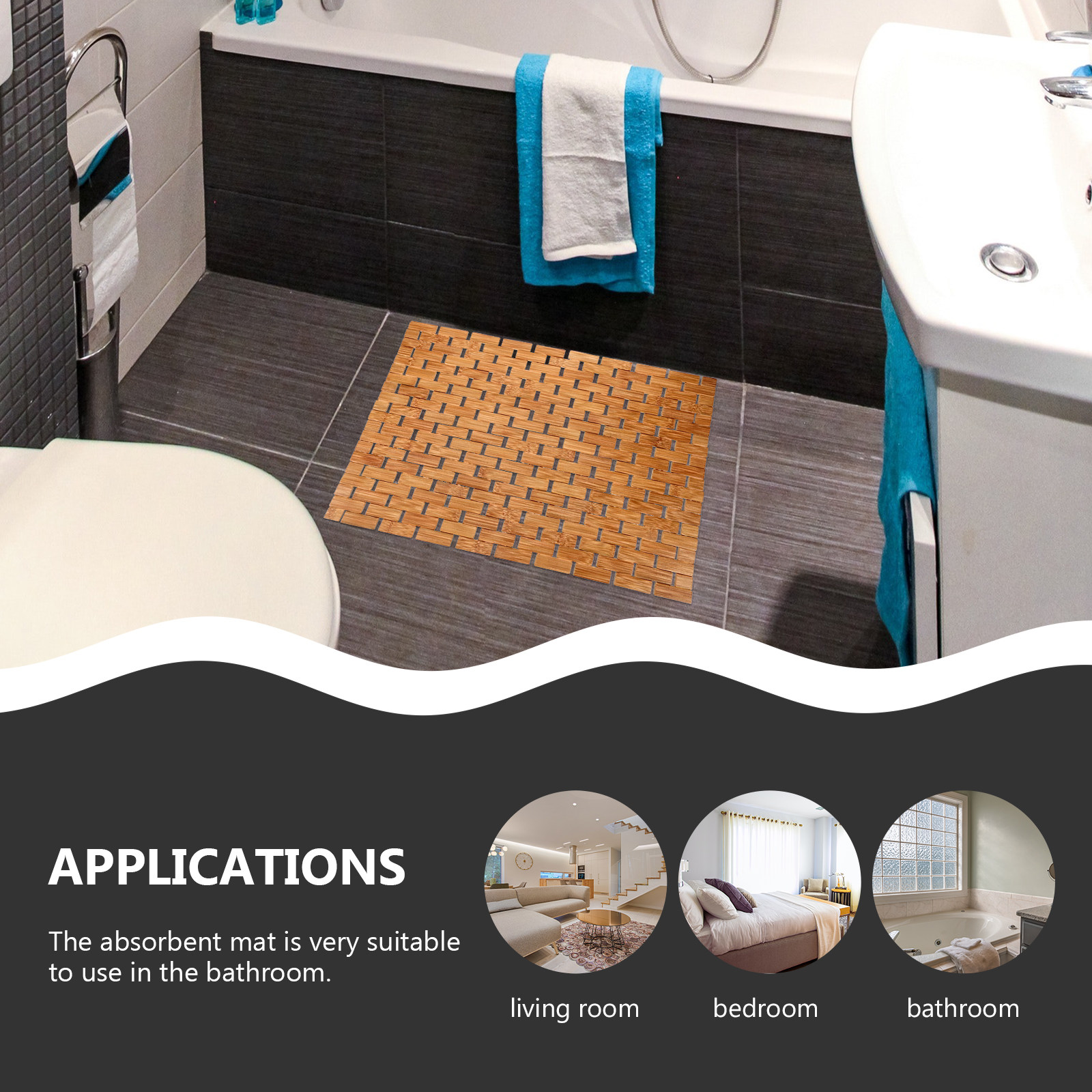 Бамбуковый коврик для душа, не – обзор и цена Bamboo Bath Mat
