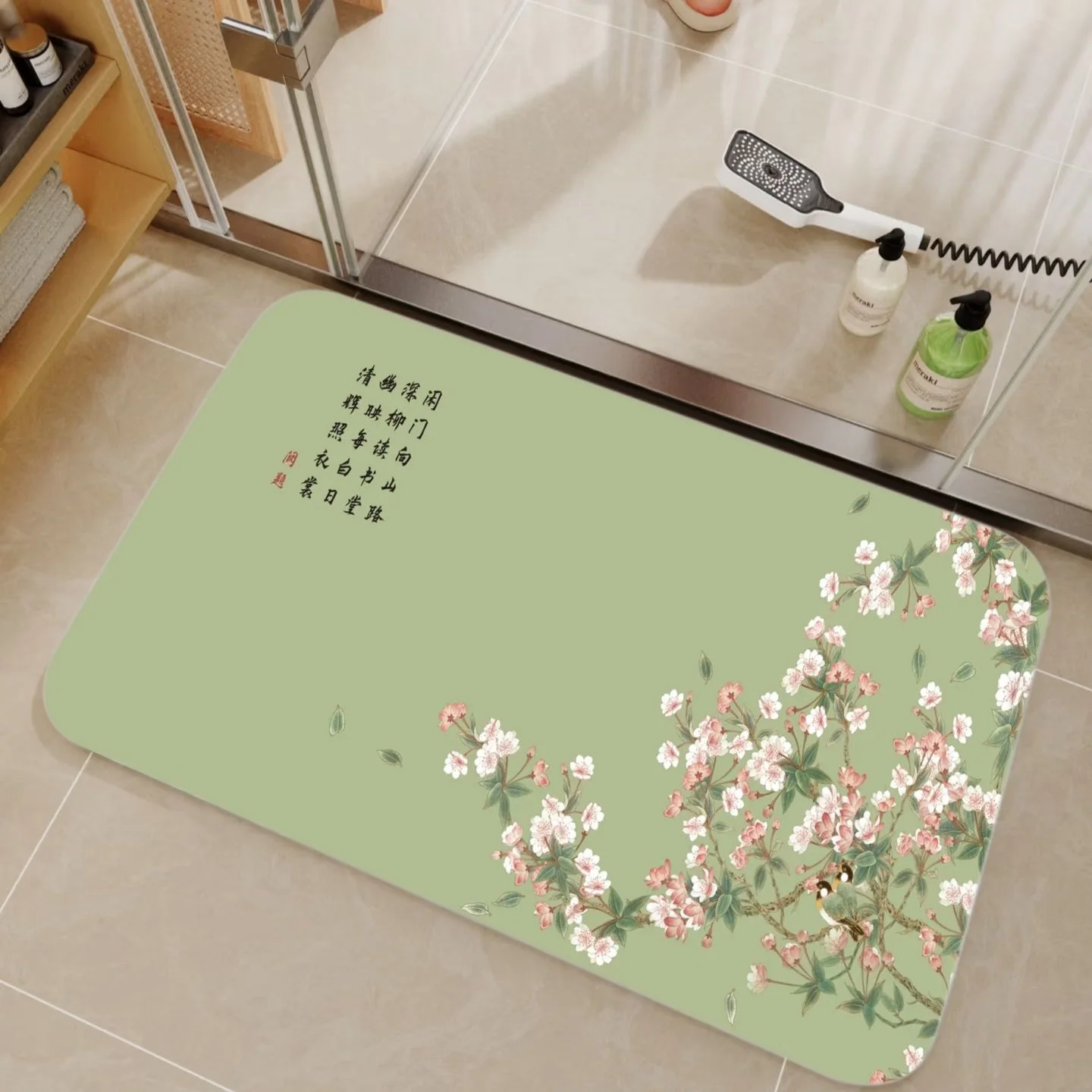 Коврик для душа VIKAMA из бамб – обзор и цена Bamboo Bath Mat