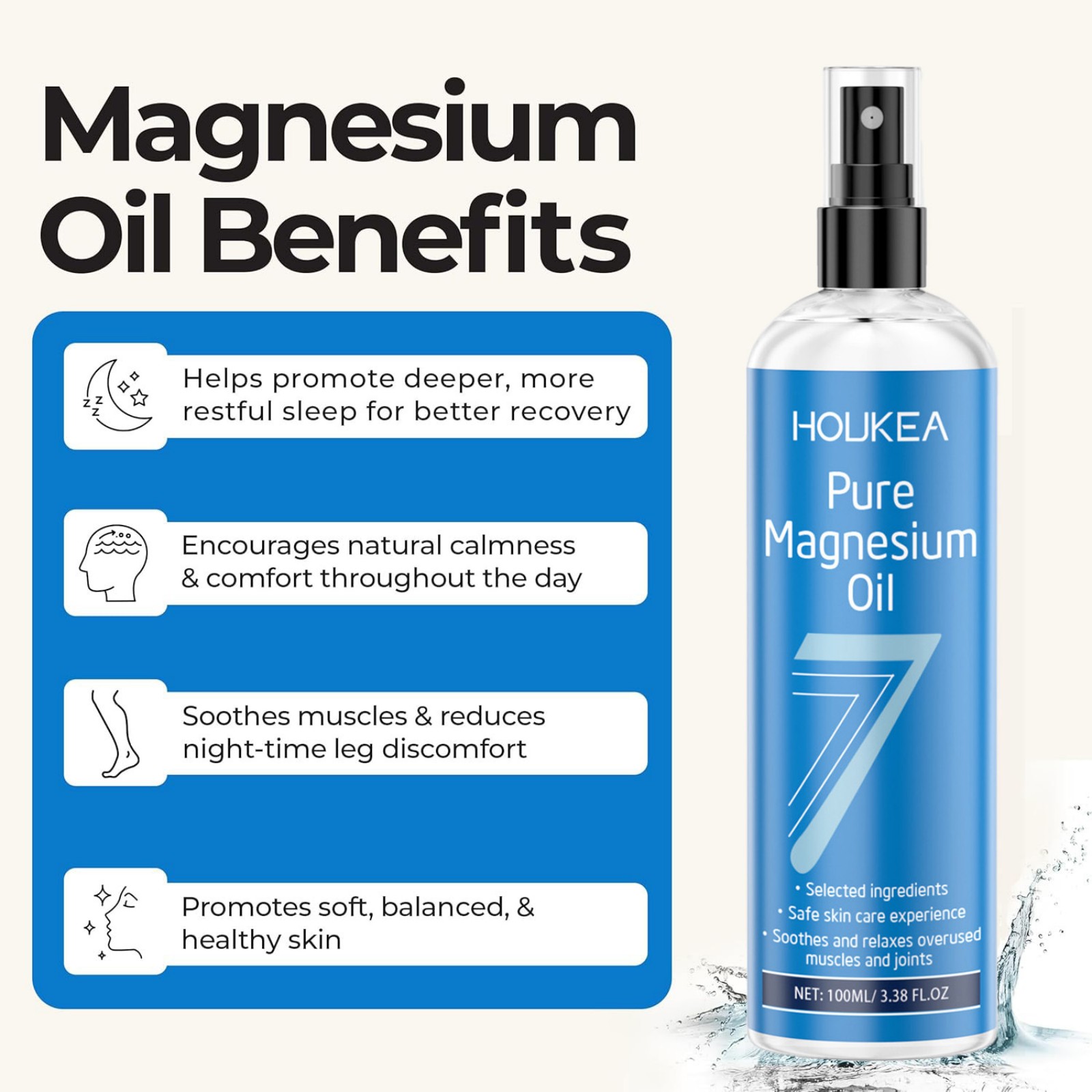 Спрей с чистым магниевым масло – обзор и цена Bath Salts Magnesium